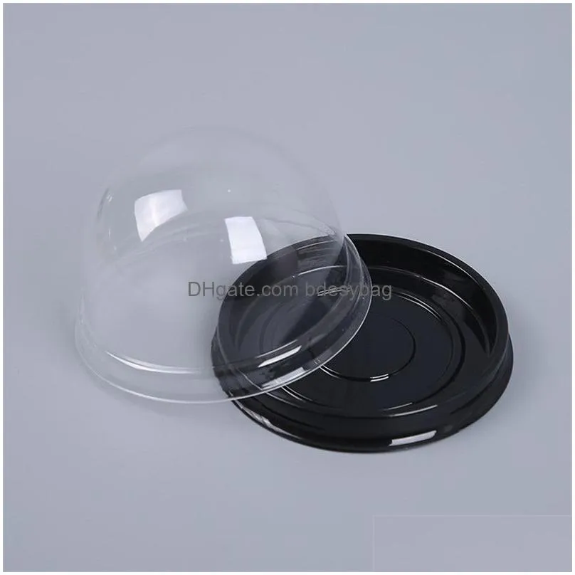 Packing Boxes Wholesale Clear Cake Packing Box Plastic Dome Containers For Cupcake Dessert Wedding Baby Shower Party Favor Boxes Suppl Dh7To