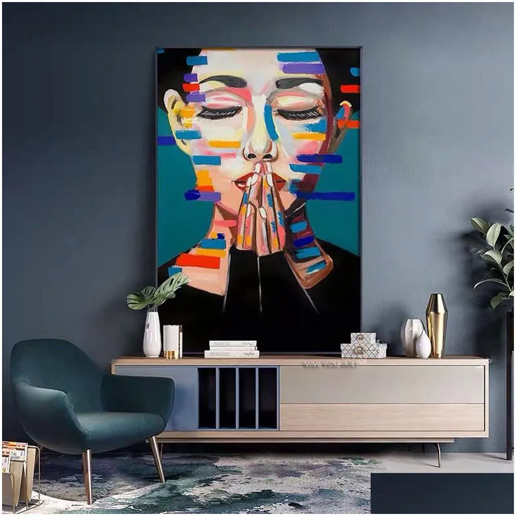 Paintings 100% Hand Painted Canvas Painting Picasso Famous Style Artworks For Living Room Home Decor Pictures Paintings Wall Poster Dr Dhxqj