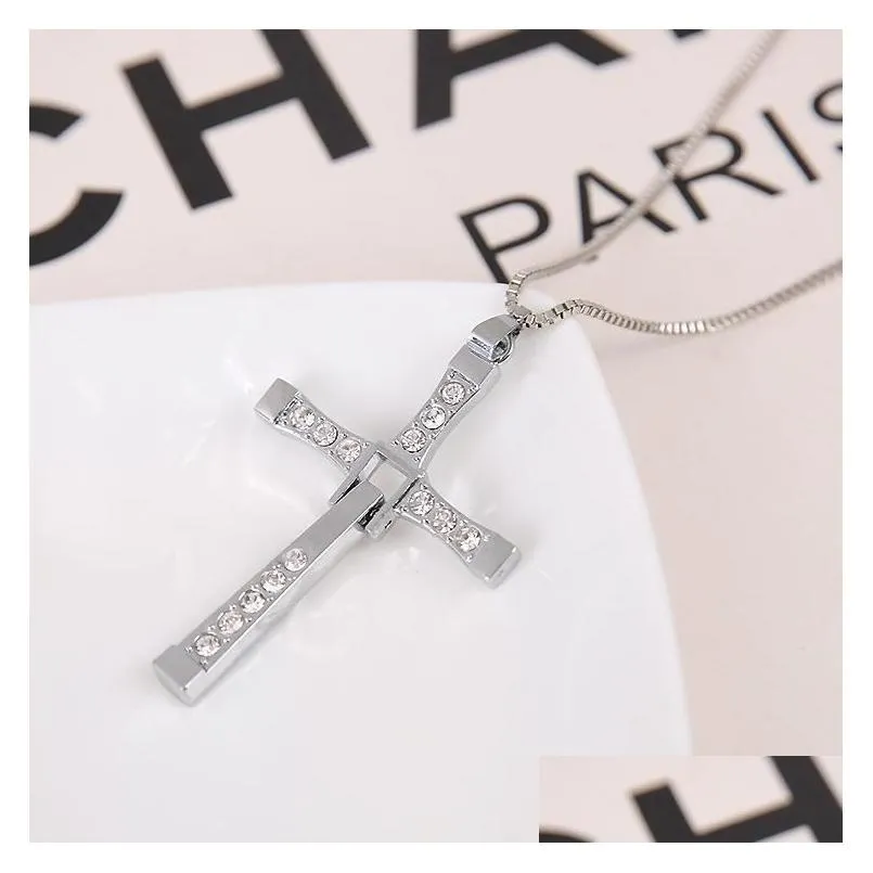 Pendant Necklaces Pretty Necklace For Men Fast And Tourette Dominic Toretto Cross  Pendant Necklaces Drop Delivery Jewelry Ne Dhlef