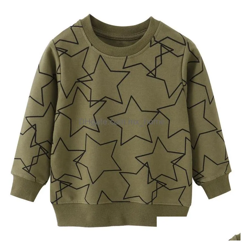 hoodies sweatshirts jumping meters arrival long sleeve stars print boys girls sweatshirts autumn spring kids clothes selling shirts tops