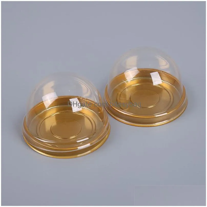 Packing Boxes Wholesale Clear Cake Packing Box Plastic Dome Containers For Cupcake Dessert Wedding Baby Shower Party Favor Boxes Suppl Dh7To