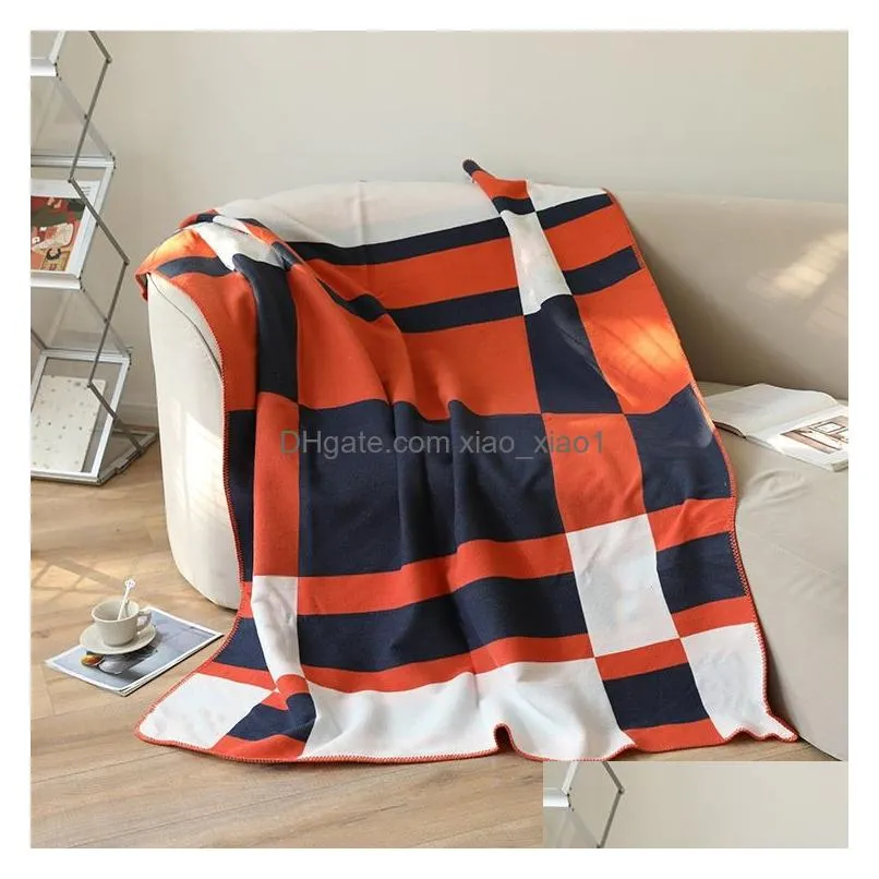 letter cashmere blanket plaid style for beds sofa plaid blanket fleece knitted wool blanket home office