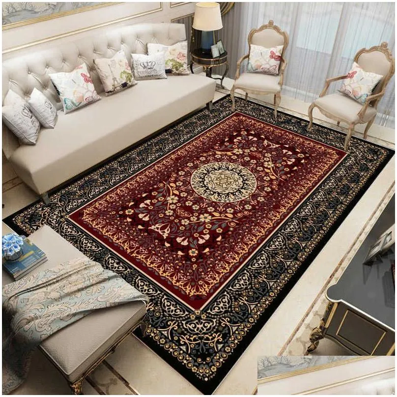 Carpets Turkey Printed  Rugs Carpets For Home Living Room Decorative Area Rug Bedroom Outdoor Turkish Boho Large Floor Carpet M Dhxlq