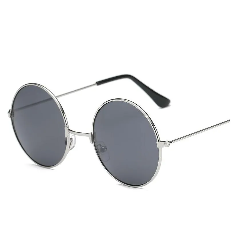 Sunglasses Optical Frame Round Metal Sunglasses Steampunk Men Women Glasses Esigner Retro Vintage Eyewear Clear Len Drop Delivery Fas Dh5Do
