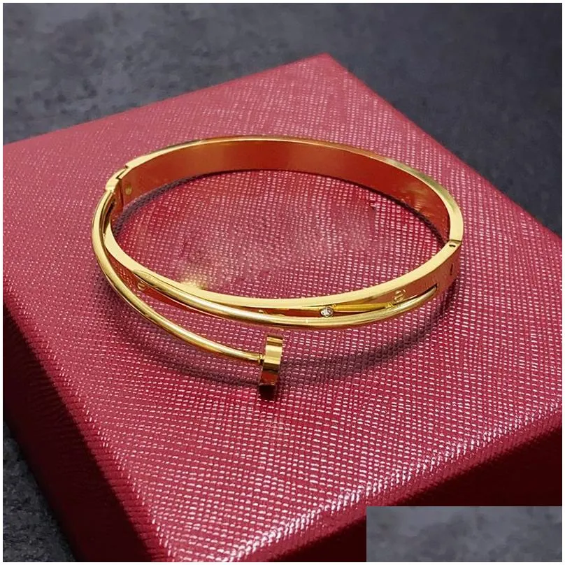 designer bracelet for women mens bracelets luxury brand gold bracelets nails love bracelets with diamonds fashion trend non-fading non-allergic