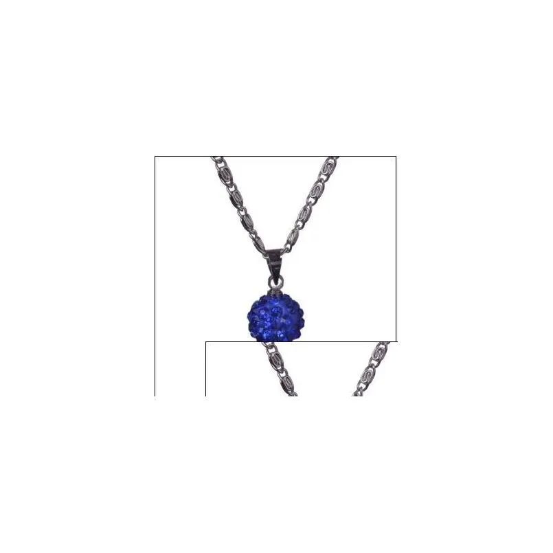 Pendant Necklaces Choker Diamond Chains Necklace Sier Necklaces Wholesale Jewelry Charms Ball Crystal Drop Delivery Jewelry Necklaces Dhqok