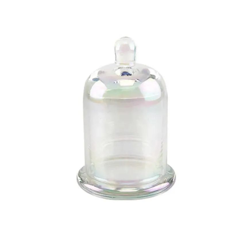 Candles 1Pc Empty Glass Candle Jar Dome Cloche Bell For Scented Making Kit Whosale Luxury Container 190Ml/220Ml Drop Delivery Home Gar Dhidu