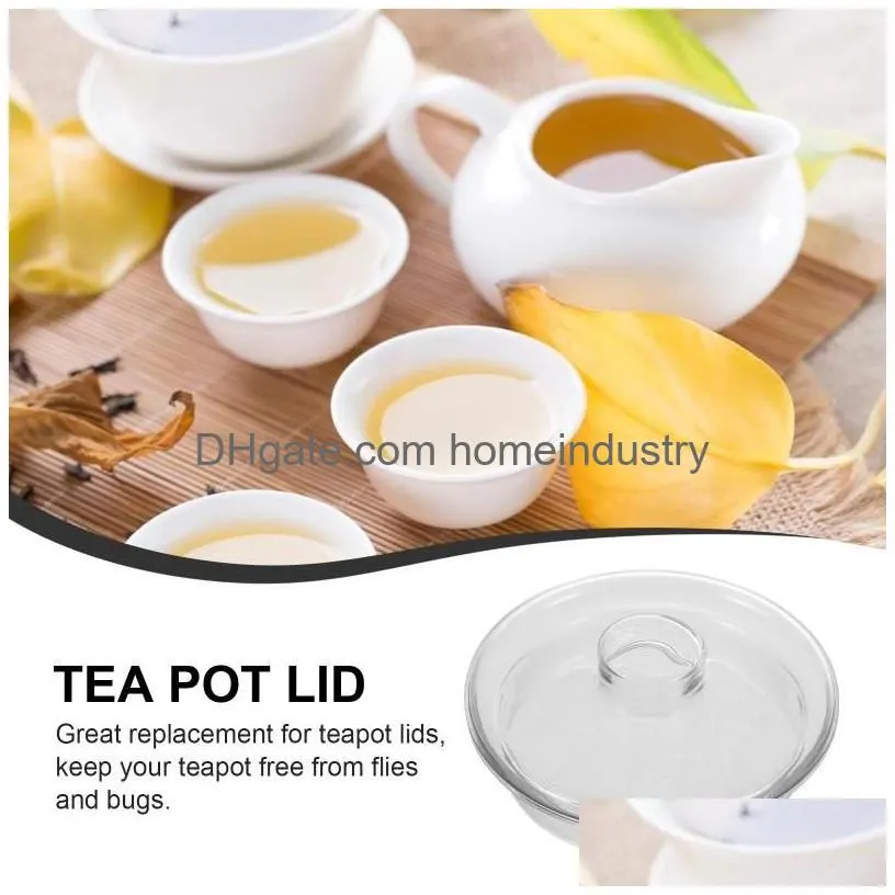 Dinnerware Sets Tea Pot Glass Lid Decorative Kettle Er Replaceable Teacup Drop Delivery Dhqhs