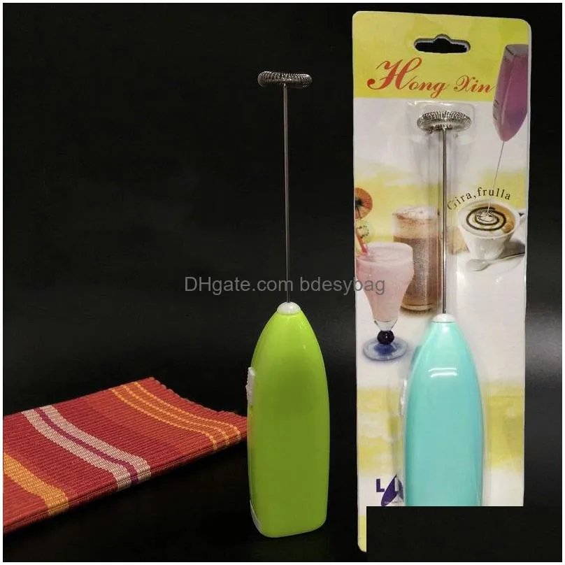 Egg Tools Handheld Whisk Electric Home Small Baking Cake Mixer Cream Matic Milk Coffee Mini Frother Drop Delivery Dhh9N