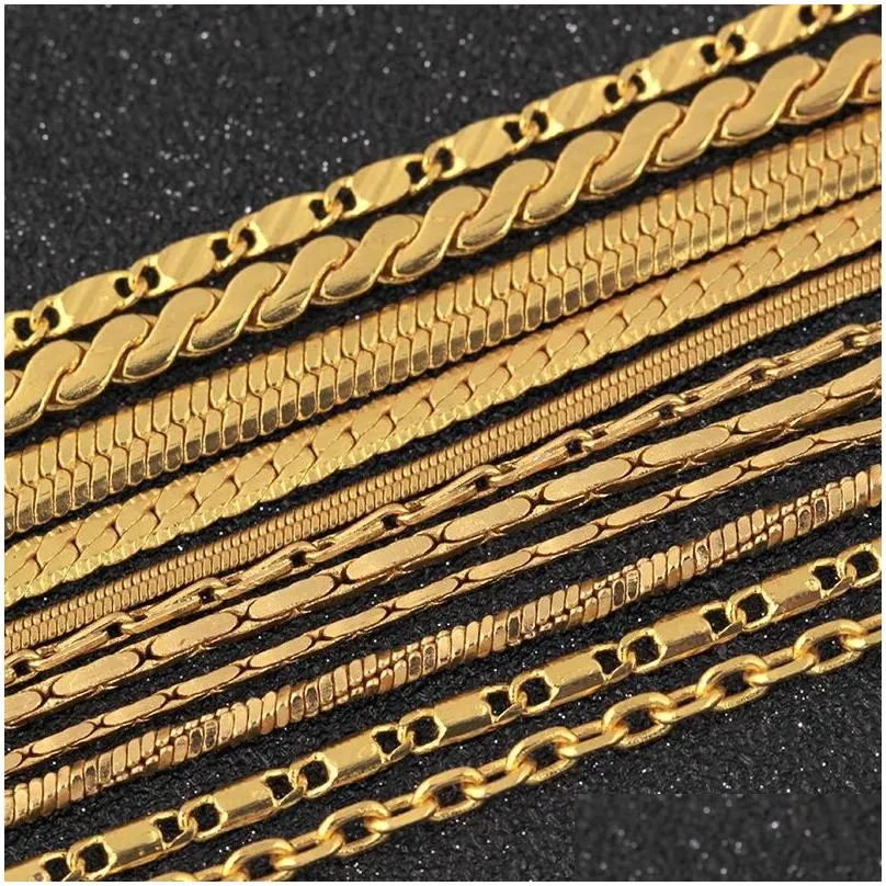 Chains Gold Chains For Men Diy Long Chain Jewelry Mens Necklaces Drop Delivery Jewelry Necklaces Pendants Dhh6X