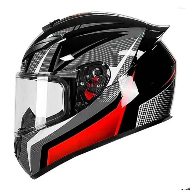 Motorcycle Helmets Wear-Resistant Protection Accessories Breathable Helmet For Anti-Fall Biker Uni Fl Face Drop Delivery Mobiles M Dhxle