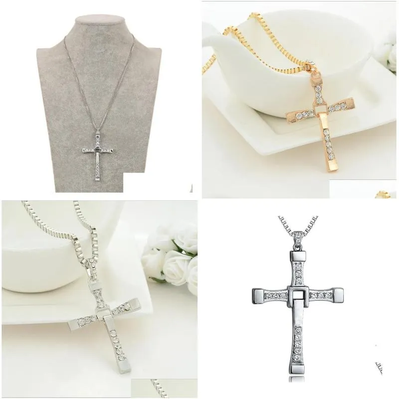 Pendant Necklaces Pretty Necklace For Men Fast And Tourette Dominic Toretto Cross  Pendant Necklaces Drop Delivery Jewelry Ne Dhlef