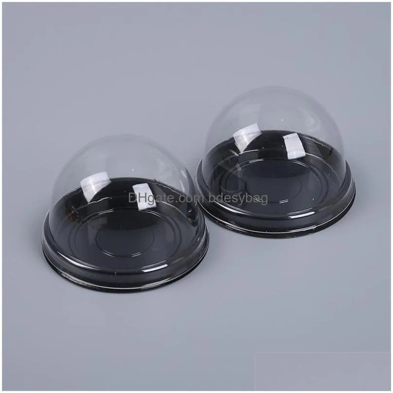 Packing Boxes Wholesale Clear Cake Packing Box Plastic Dome Containers For Cupcake Dessert Wedding Baby Shower Party Favor Boxes Suppl Dh7To