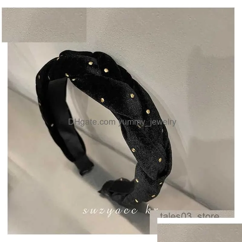 Headwear & Hair Accessories Headwear Hair Accessories Advanced Hoop 2021 New Headbands For Woman Designer Wash Face Press Headdress Hi Dhoyj