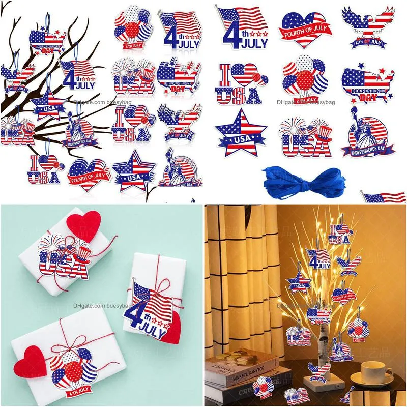 Banner Flags Memorial Day Decorations Hanging Supplies For 4Th Of Jy Independence Home Office Decoration Drop Delivery Home Garden Fes Dhbwd