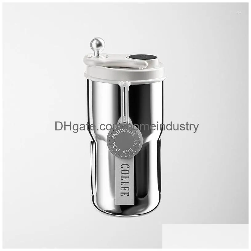 Water Bottles High Beauty Coffee Cup 316 Stainless Steel Insation Mens And Womens Portable Car Cold Drop Delivery Dhfyx