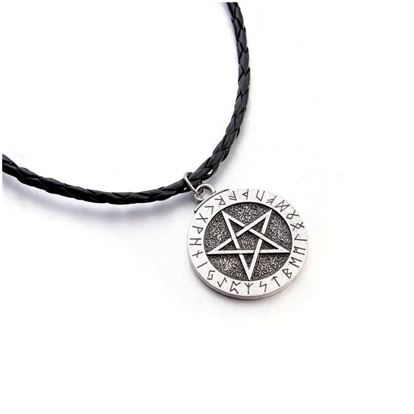 Pendant Necklaces Vintage Pentagram Necklace Relius Jewish Shield Star Of David Jewelry Best Friends Drop Delivery Jewelry Necklaces P Dhun2