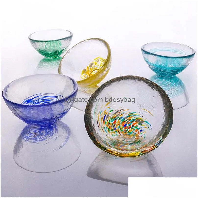 Tea Cups Heat-Resistant Glass Teacup Japanese Tea Kung Fu Drinkware 25Ml 35Ml 40Ml Creative Cup Drop Delivery Home Garden Kitchen, Din Dhvwe