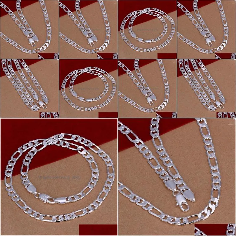 Chains Wholesale High Quality Wedding Noble Women Men 8Mm Chain Man Charm Sier Plated Necklace Fashion Jewelry Cute N018 Drop Delivery Dhtiq