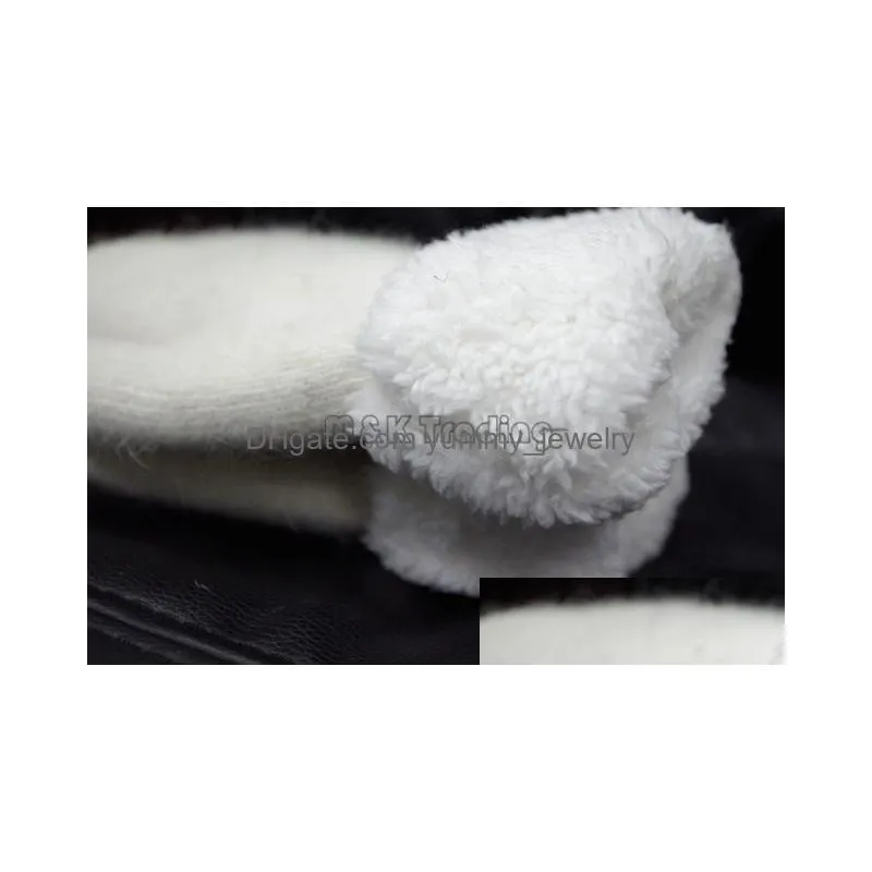 Mittens Winter Soft Wool Gloves Women Simple Design Mittens Pure Color Grace Wrist Veet 6 Colors 10Pcs Ship Drop Delivery Fashion Acce Dh8Yx