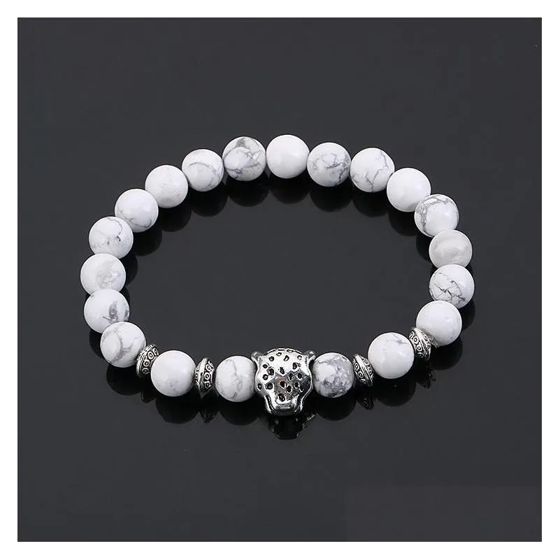 Charm Bracelets Charm Bracelet Men Bracelets Gold Natural Stones For Women Man Fashion Jewelry Bead Drop Delivery Jewelry Bracelets Dhq9G