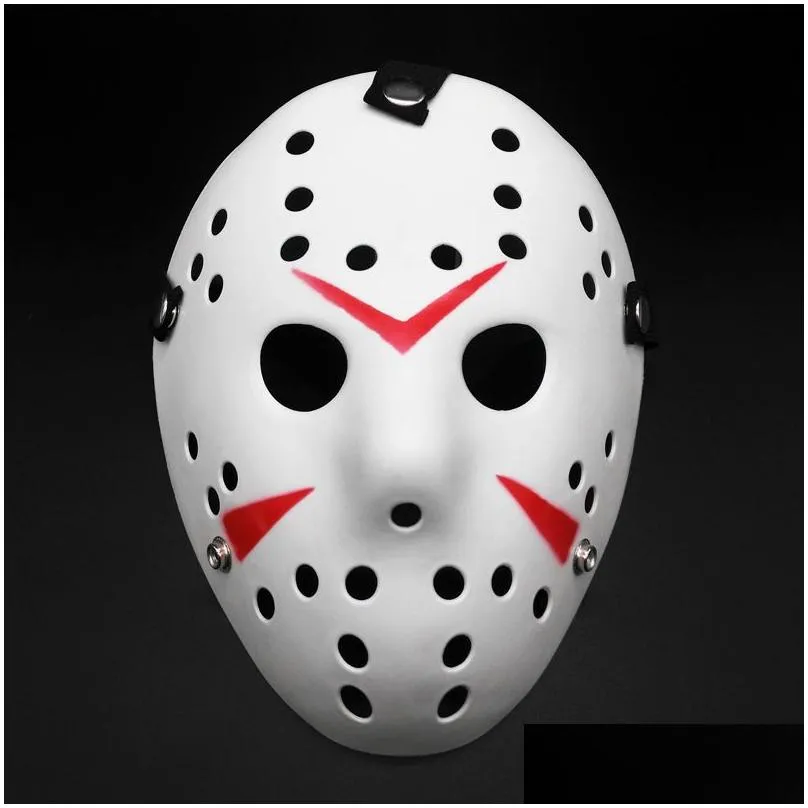 masquerade masks jason voorhees mask friday the 13th horror movie hockey scary halloween costume cosplay plastic party fy2931 ss1230