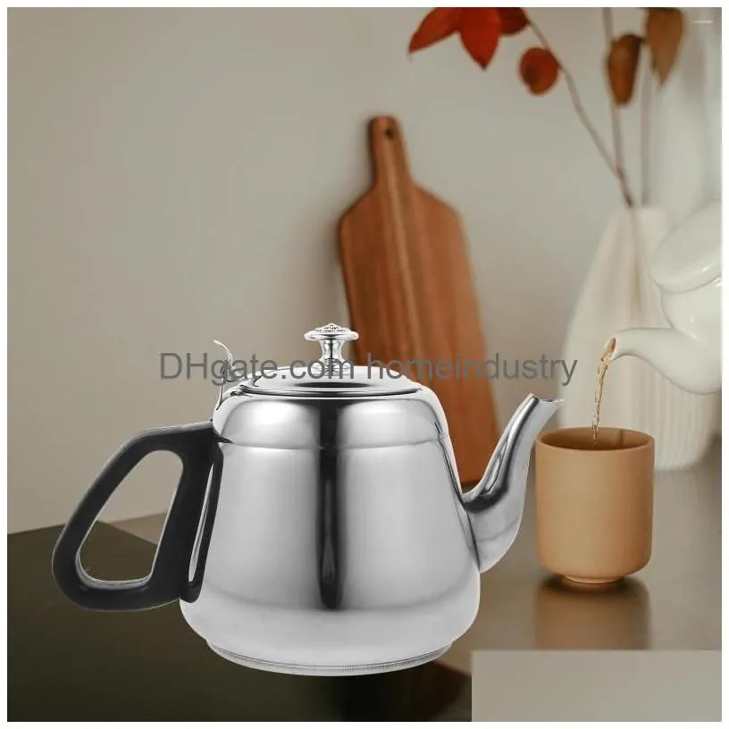 Dinnerware Sets Kettle Tea For Stove Top Teapot Stovetop Travel Portable Water Stainless Steel Pots Thicken Kettles Drop Delivery Dhxuw