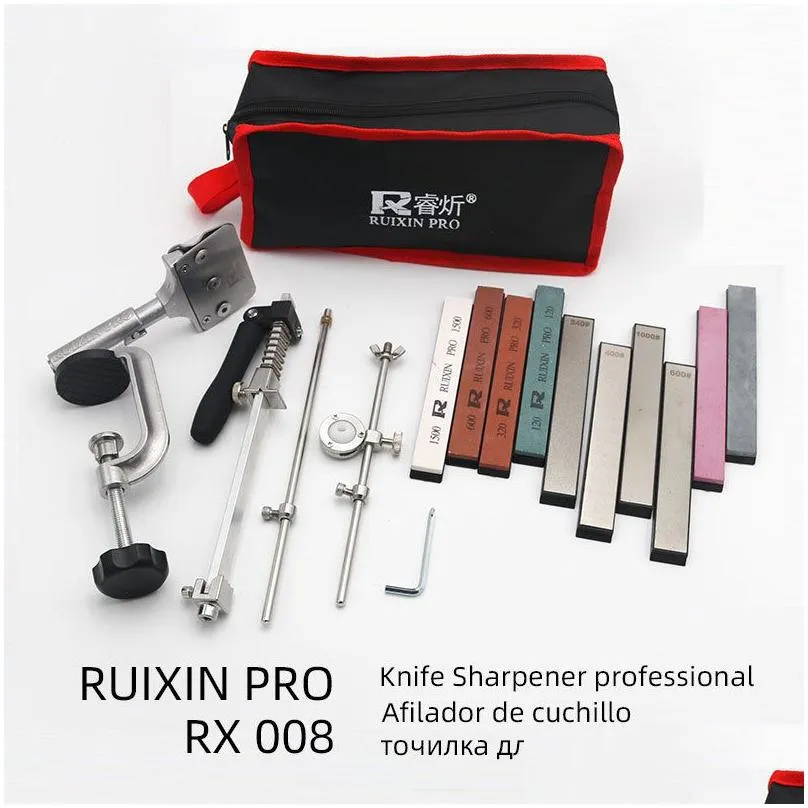 Sharpeners Knife Ener Professional Ador De Cuchillo Ruixin Pro 4 Rx 008 Ening Stone Afiador Faca Sacapuntas Whetstone Diamond 220309 D Dhucz
