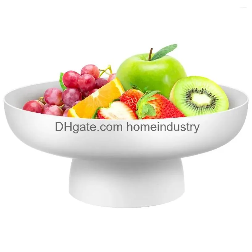 Dinnerware Sets Fruit Tray Decorative Holder Draining Basket Bowl Pp Dessert Display Stand Offering Drop Delivery Dhxk1