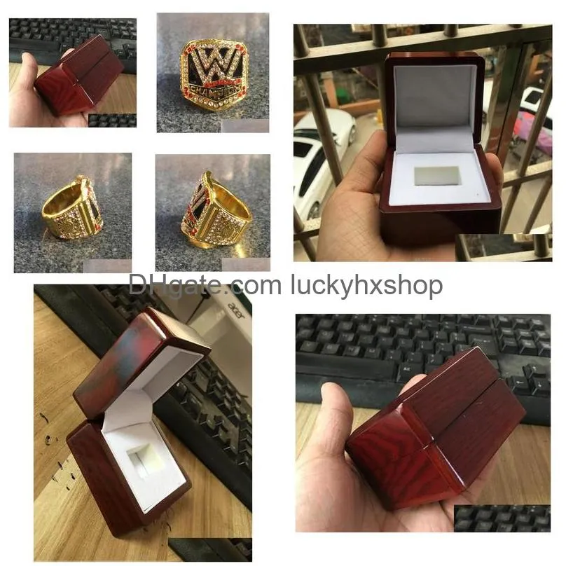 2016 wrestling federation hall of fame championship ring with wooden display box souvenir men fan gift 2018 2019 wholesale drop