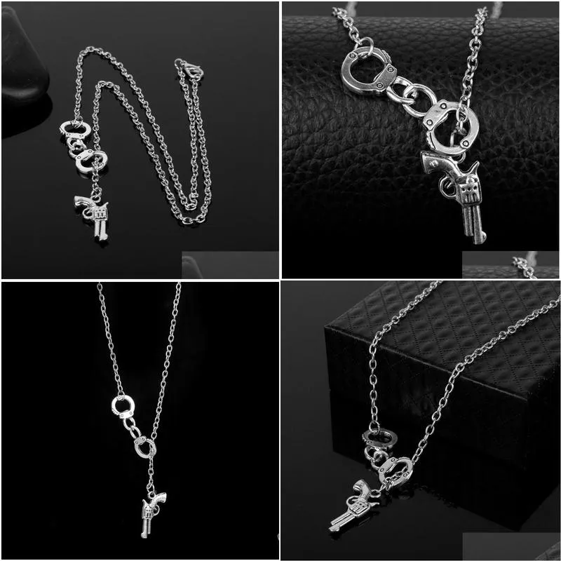 Pendant Necklaces Punk Pendant Necklace For Women Man Korean Neck Jewelry Decoration Wholesale Drop Delivery Jewelry Necklaces Pendant Dhz9T