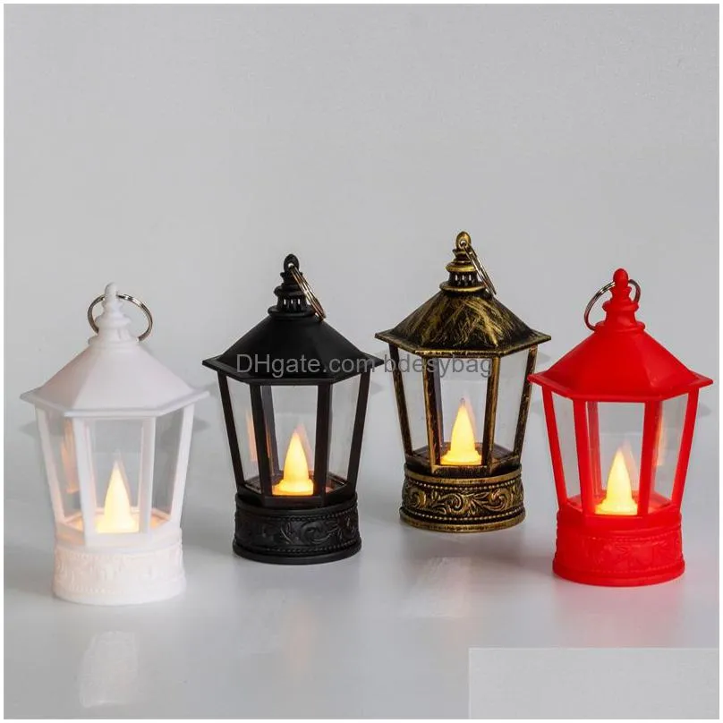 Christmas Decorations Small Hand Lantern Christmas Halloween Led Light Lamps Home Decor Garden Decoration Drop Delivery Home Garden Fe Dho9E