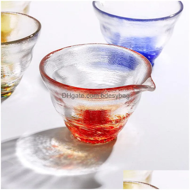 Tea Cups Heat-Resistant Glass Teacup Japanese Tea Kung Fu Drinkware 25Ml 35Ml 40Ml Creative Cup Drop Delivery Home Garden Kitchen, Din Dhvwe