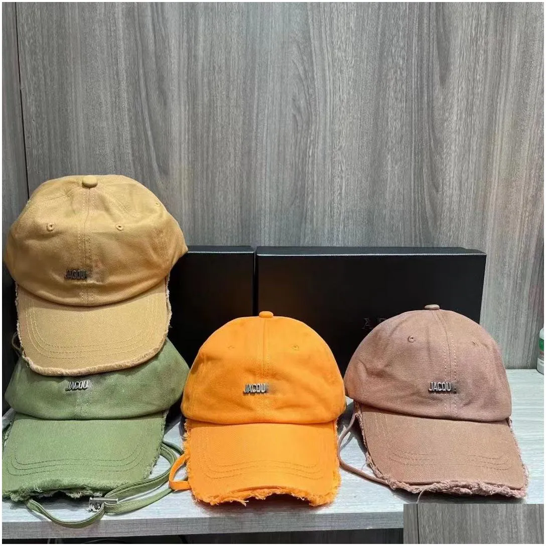 women`s summer fashion designer ball cap men`s candy outdoor vacation sports metal letter printing hat eaves worn out craft casquette