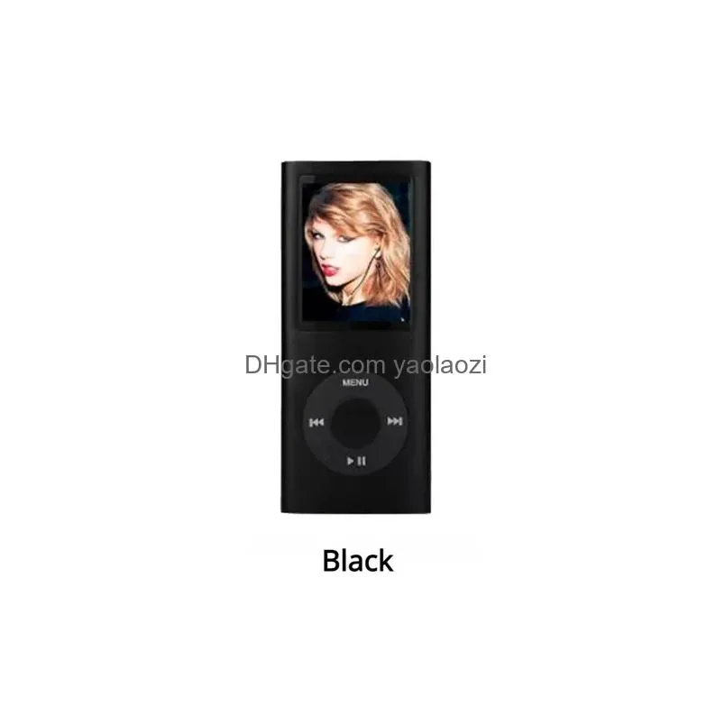 mp3 mp4 players arrivals music player fm radio student english walkman recording slim metal for ipod style wholesale 231030