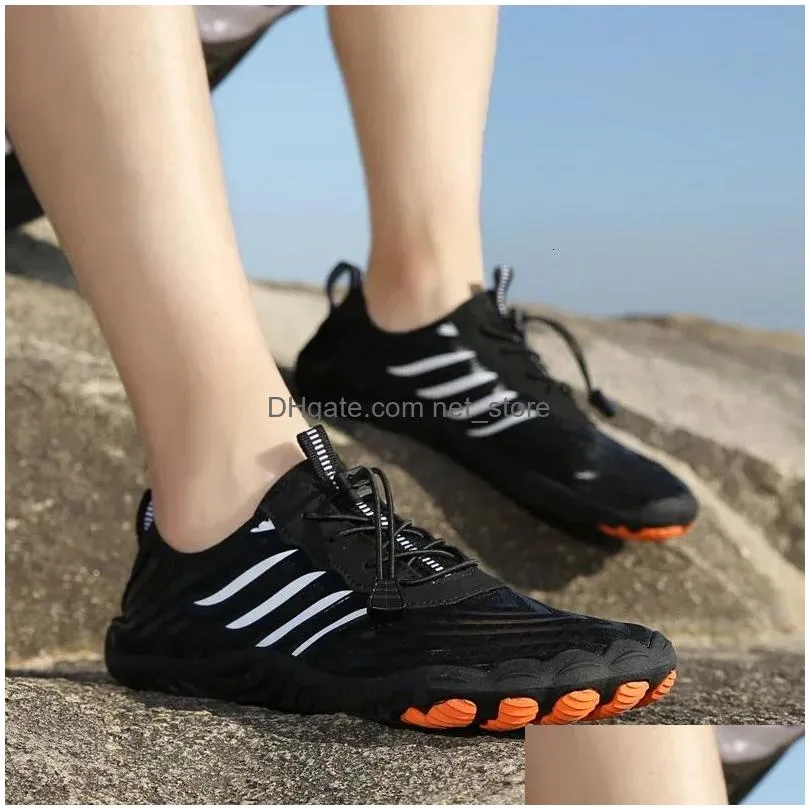 water shoes men sneakers barefoot outdoor beach sandals upstream aqua shoes quick-dry river sea diving swimming big size 240109