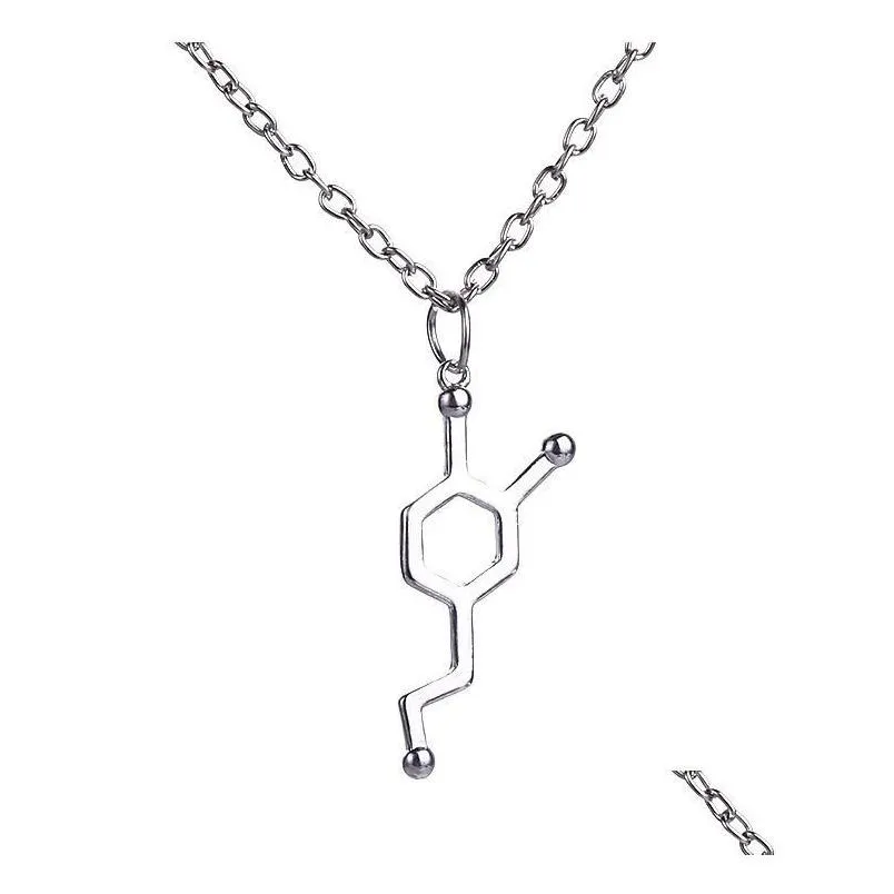 Pendant Necklaces Dopamine Molecar Science Student Necklace Drop Delivery Jewelry Necklaces Pendants Dhypb