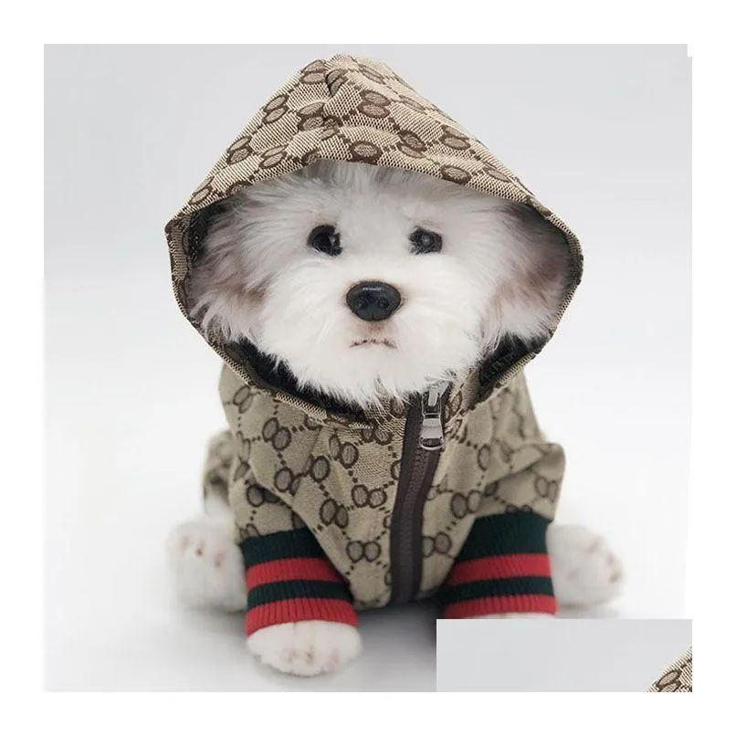 Dog Apparel Fashion Dog Apparel Classic Vintage Puppy Dresses Pet Outdoor Casual Esigner Letters Printed Couples Styles Shirts For Ted Dhniu