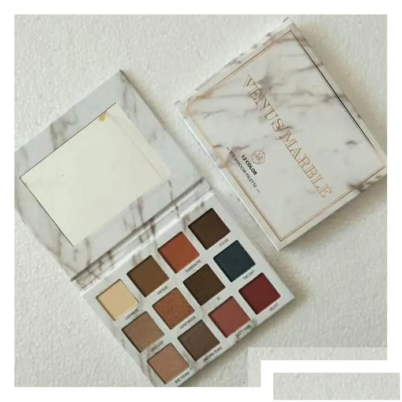 Eye Shadow New Makeup Palettelonglasting Venus Marble Cosmetics 12 Color Eyeshadow Palette Eyes For Drop Delivery Health Beauty Dharh