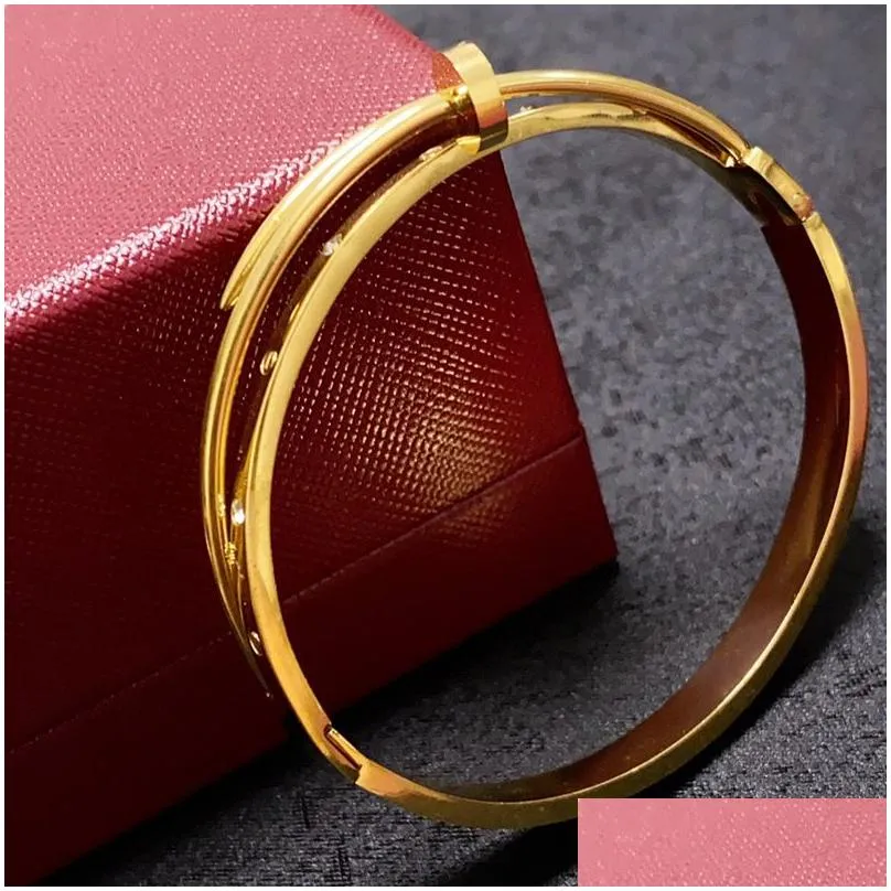 designer bracelet for women mens bracelets luxury brand gold bracelets nails love bracelets with diamonds fashion trend non-fading non-allergic