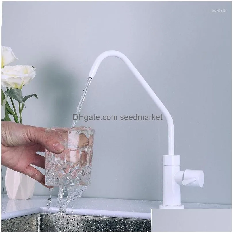 kitchen faucets pure white color drinking water filter faucet connector- direct tap filters purifier