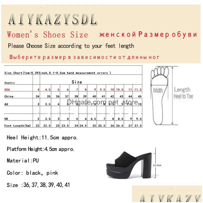sandals aiykazysdl women spring slippers slides platform thick sole bottom chunky block high heel slides mules pink sandals dance