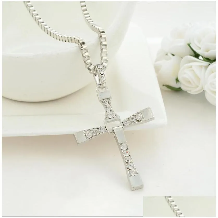 Pendant Necklaces Pretty Necklace For Men Fast And Tourette Dominic Toretto Cross  Pendant Necklaces Drop Delivery Jewelry Ne Dhlef