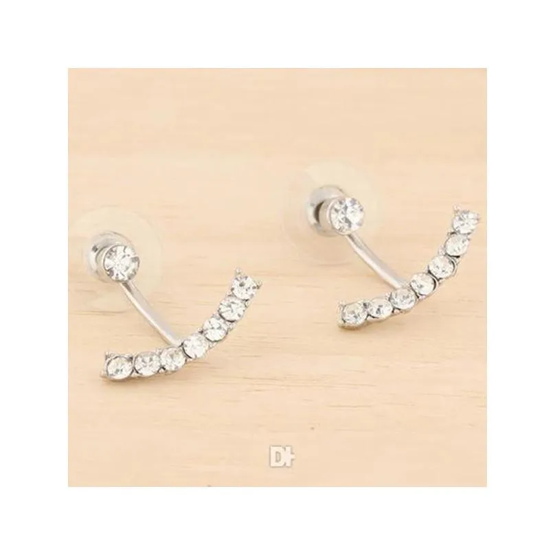 Stud Earrings Brincos Pendientes Earringwedding Jewelry Sier Gold Channel Drop Delivery Dhiis