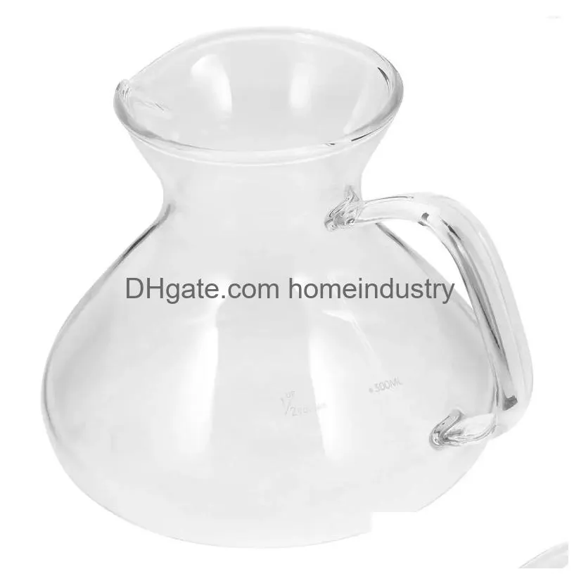 Dinnerware Sets Glass Coffee Pot Clear Espresso Mocha Bottle Kettle Drop Delivery Dhjbm