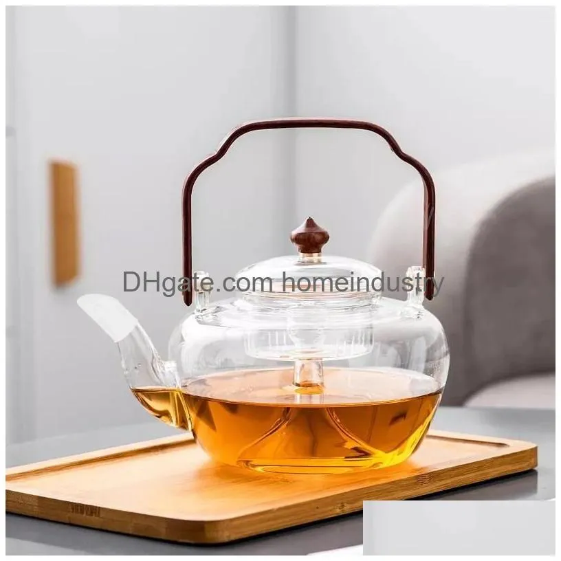 Dinnerware Sets Upkoch Tea Pots 2Pcs Teapot Spout Protectors Sile Er Sleeve Drip- Proof Kettle Pourer Drop Delivery Dhsj5