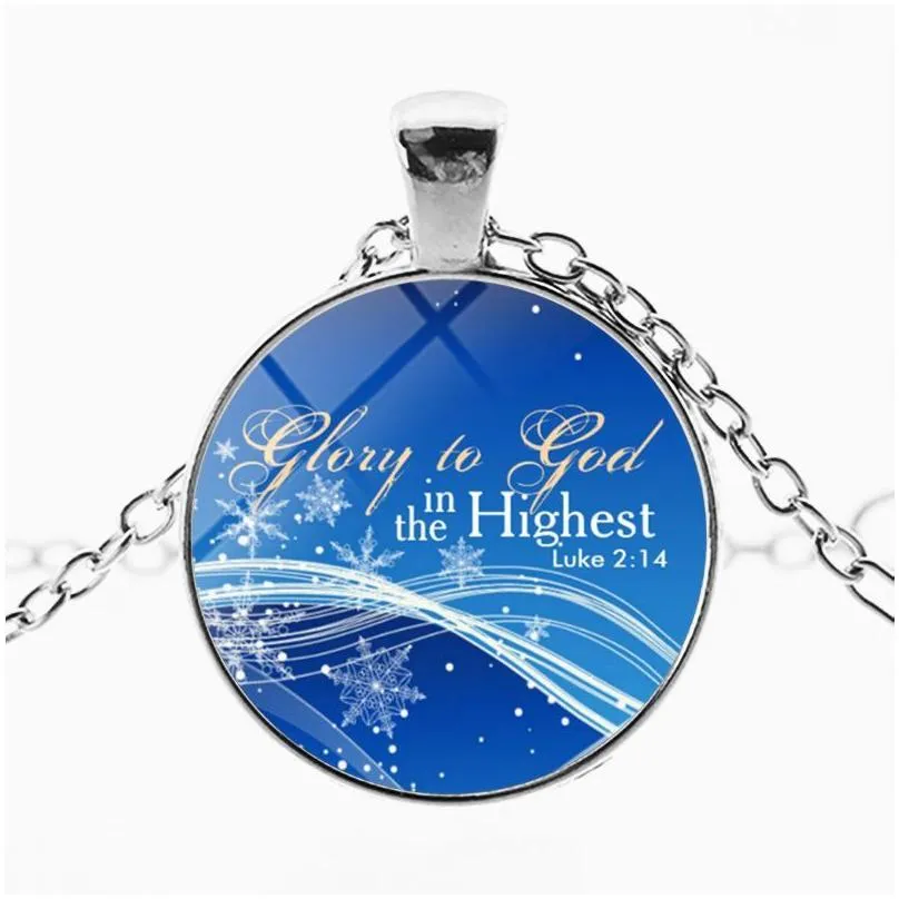 Pendant Necklaces Amazing Grace How Sweet The Sound Bible Verses Nursery Verse Necklace Fashion Jewelry Relin Pendant Christian Drop D Dh45F