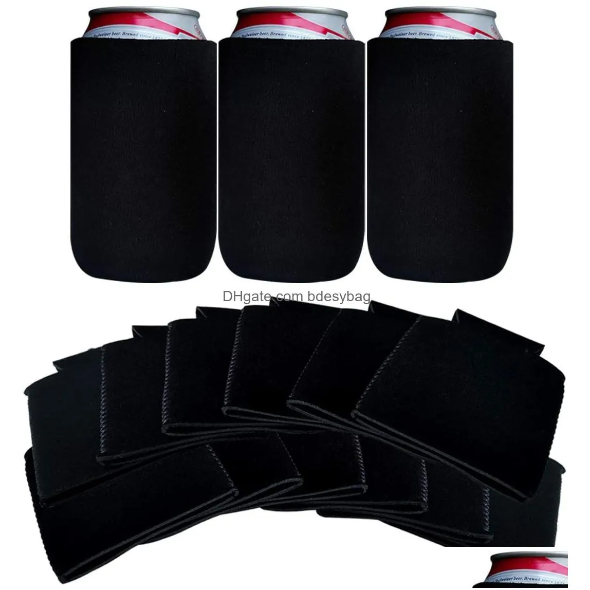 Water Bottles Soft Insated Reusable Drink Cooler For Water Bottles Neoprene Insator Beer Can Coolers Sleeves Blank Collapsible Soda Er Dhlx6