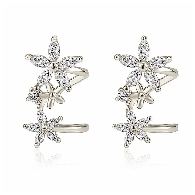 Stud Creative Fashion Star And Moon Ring Female Ins Tide Open Rings Two-In-One Cold Wind Tail Set Drop Delivery Jewelry Earrings Dhtcw