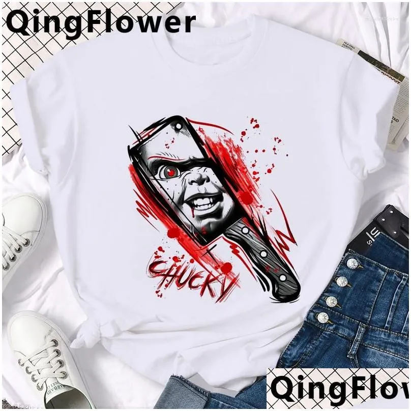 men`s t shirts horror chucky funny cartoon manga shirt men aesthetic anime summer t-shirt casual graphic grunge tshirt hip hop top tees